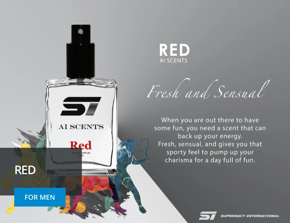 Ai Scents Red fragrance visual for men