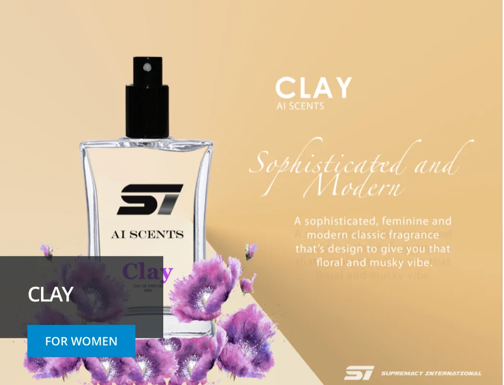 Ai Scents Clay fragrance visual for women